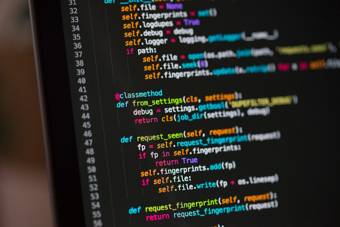 A developer at work